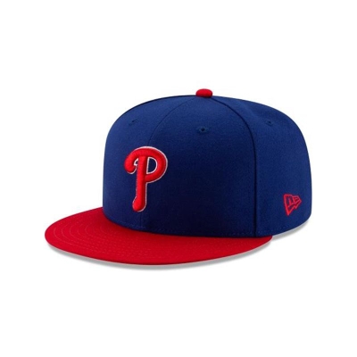 Philadelphia Phillies Gorra | New Era MLB Authentic Collection 59fifty Fitted Cap Mexico - Azules